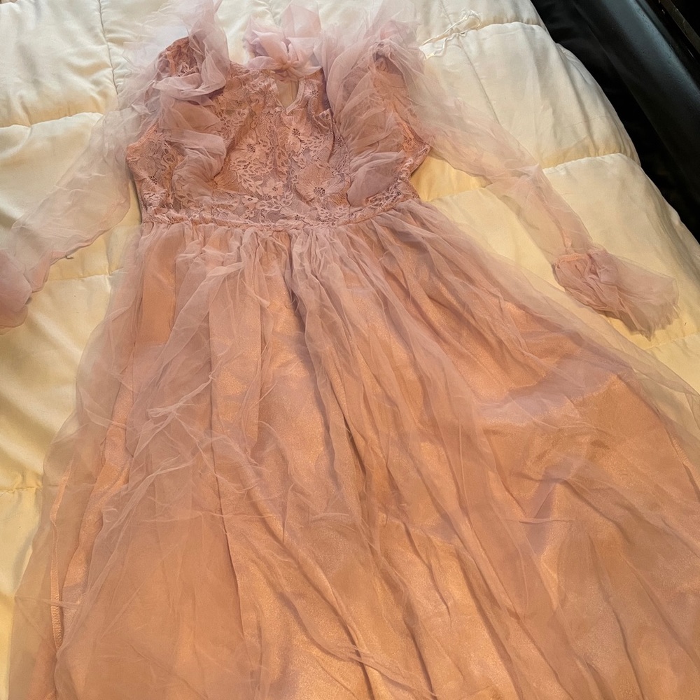 Frilly lavender Victorian looking dress